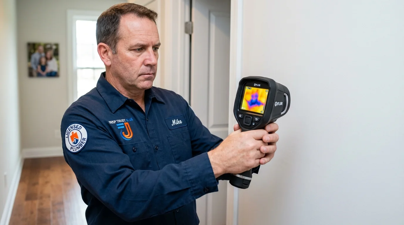 Thermal imaging leak detection by Johns Plumbing LLC in Electra